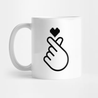 mini heart, korean finger heart Mug